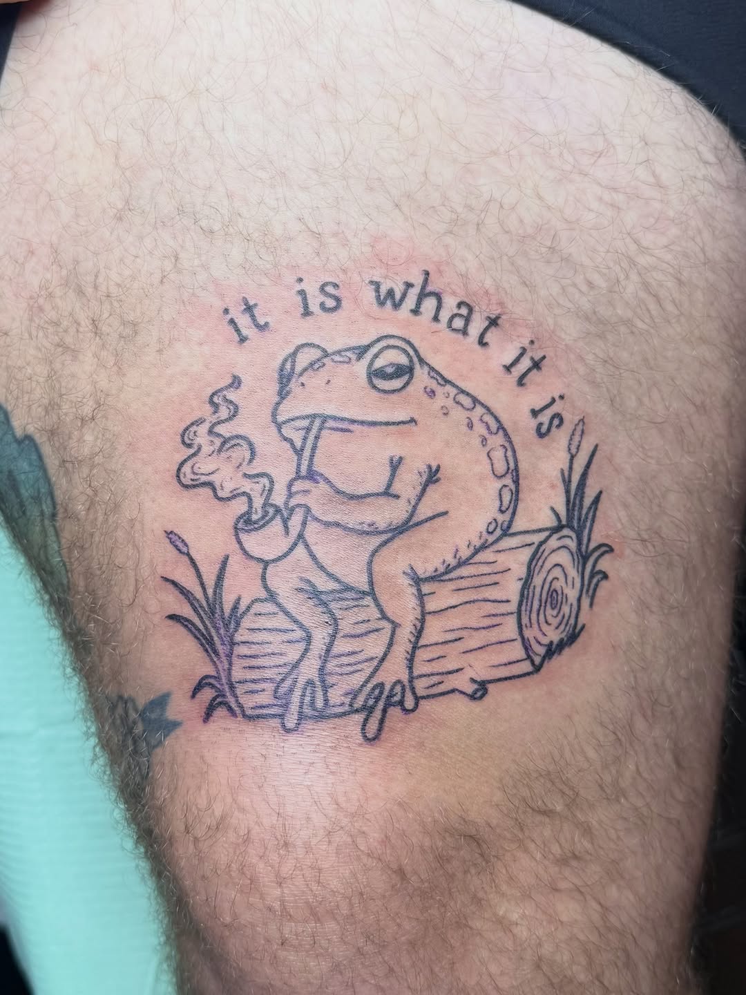Tattoo by @katemarieink — lettering_script, ignorant