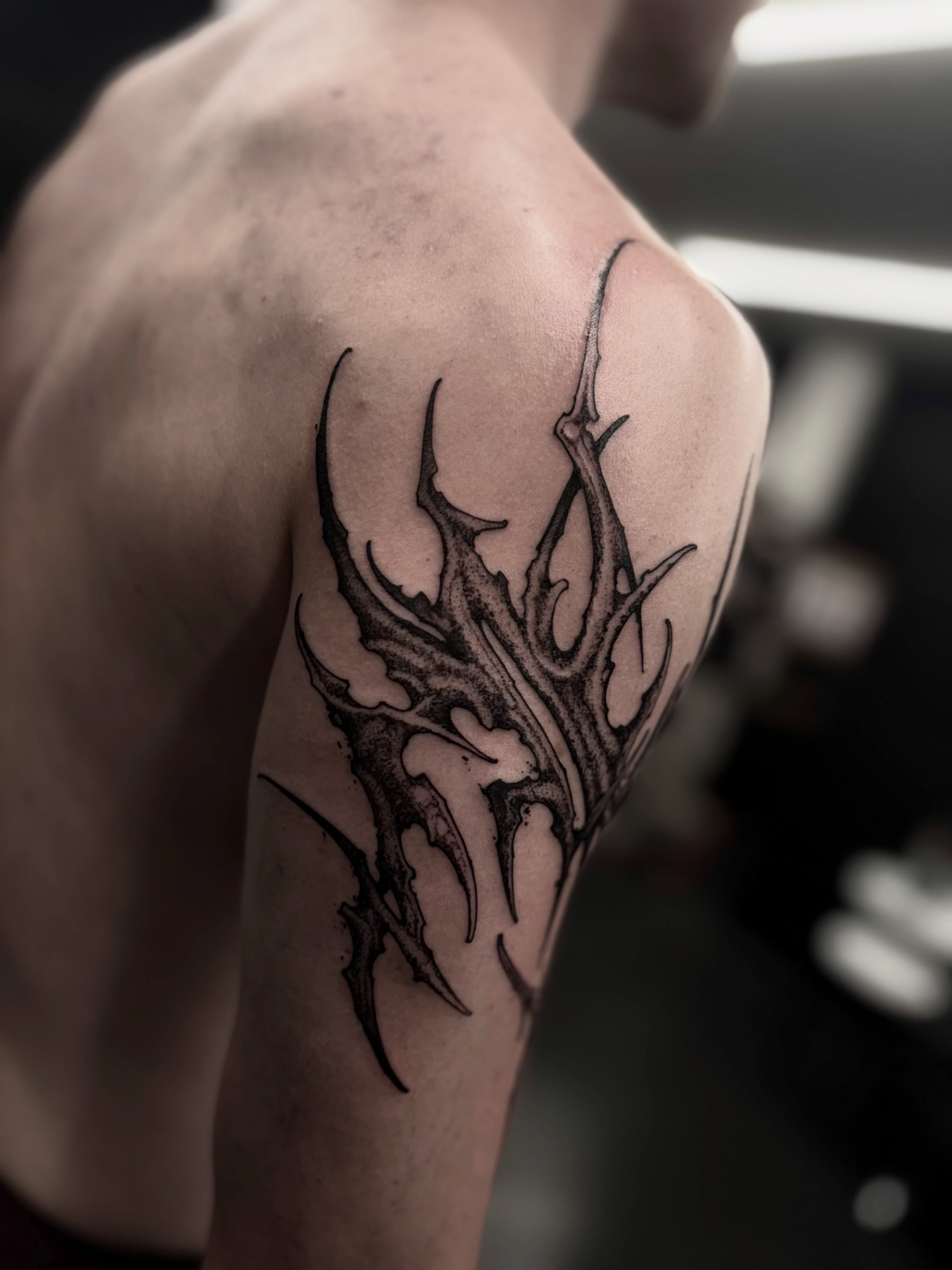 Tattoo by @8jinx9 — tribal
