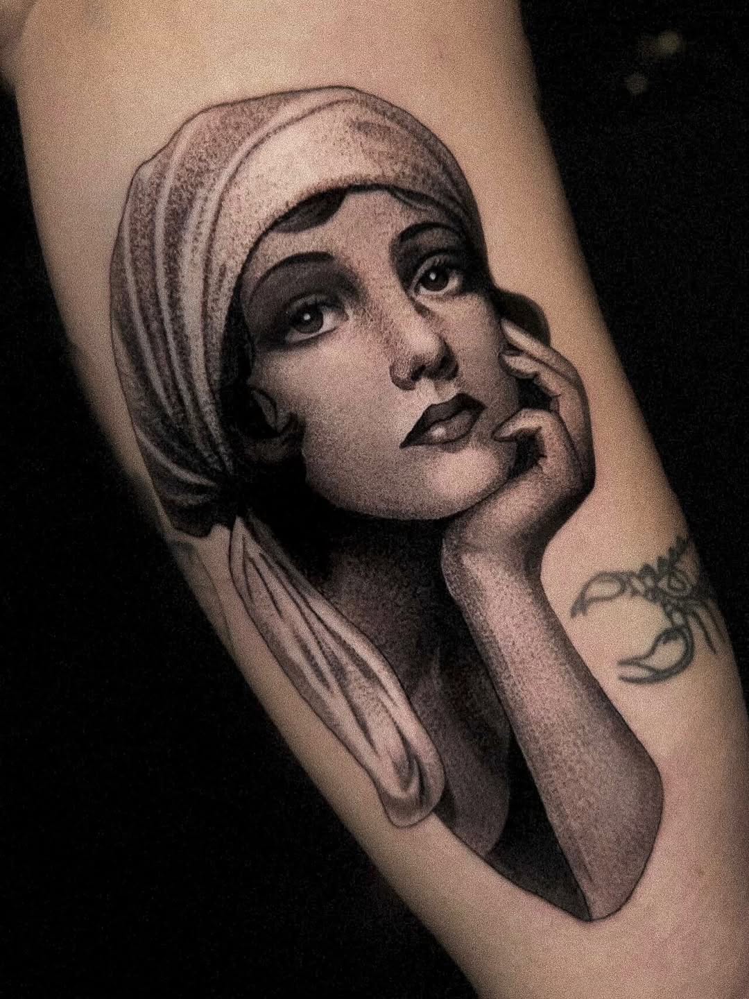 Tattoo by @dannonphantom — realism, black_and_grey