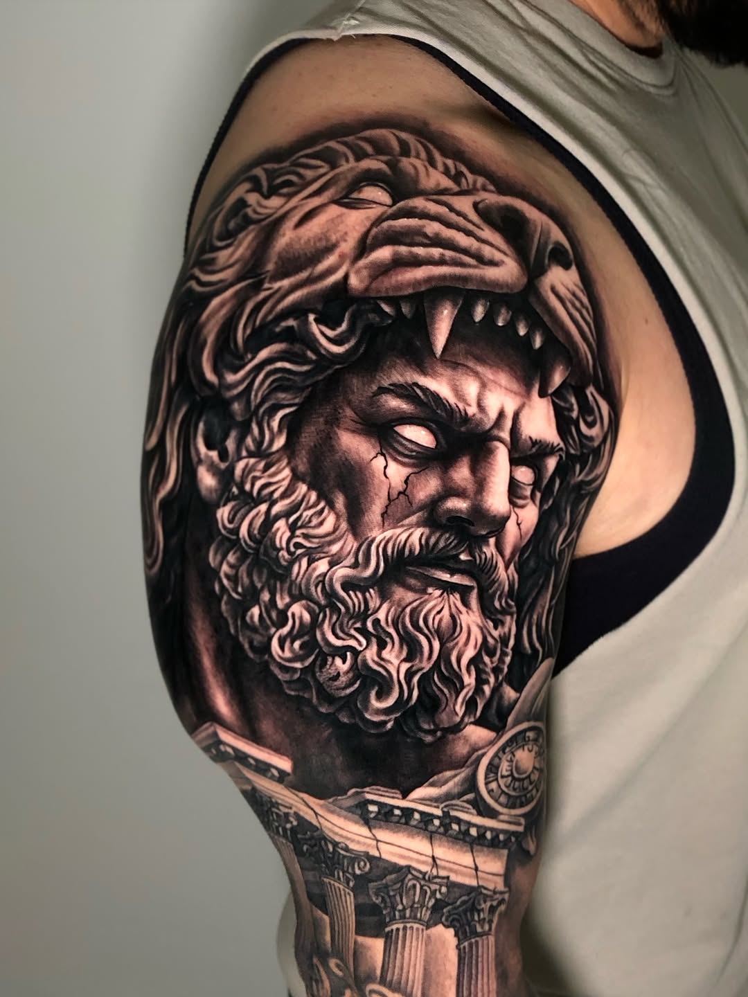 Tattoo by @dboy_87 — realism, black_and_grey