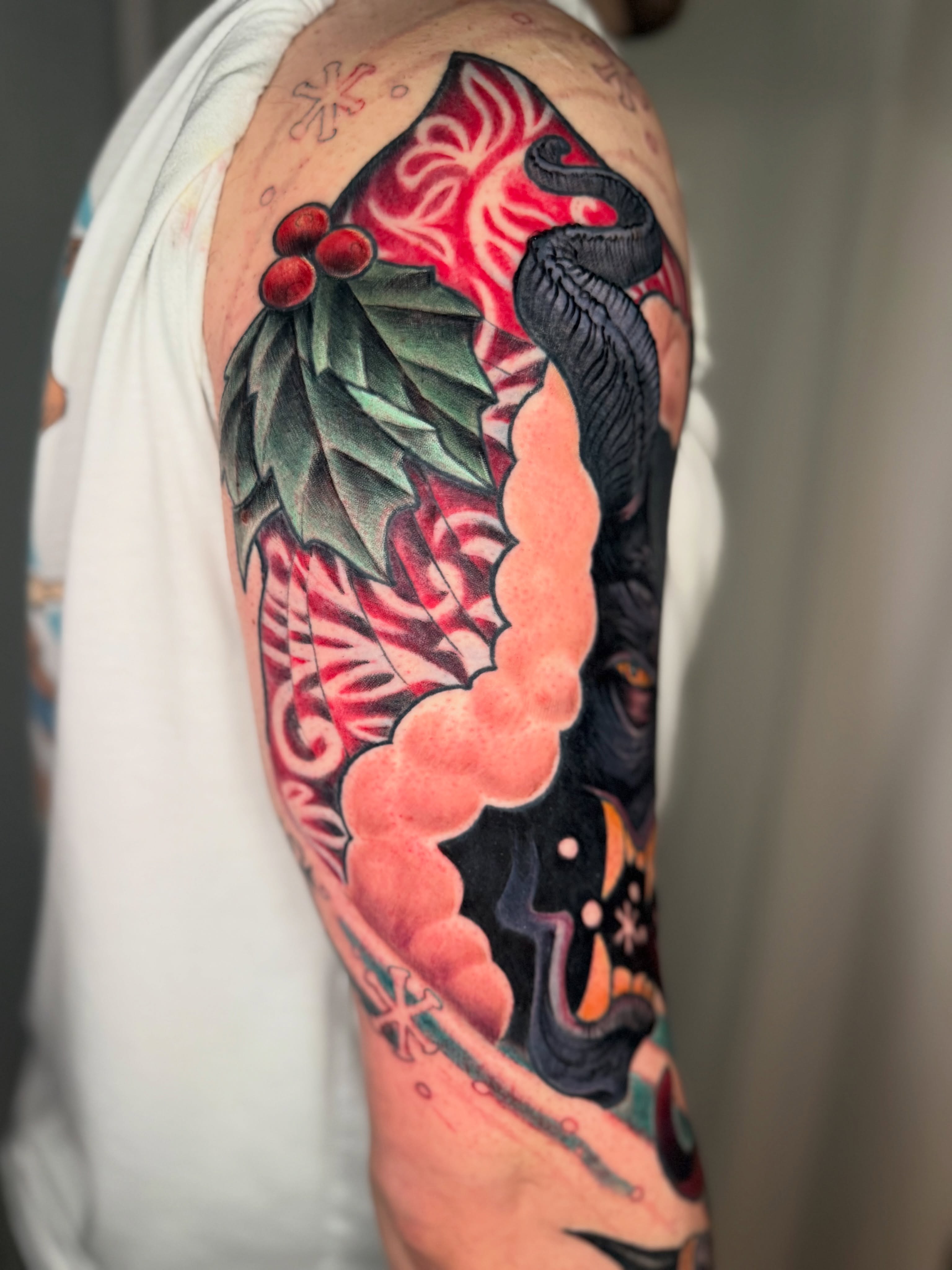 Tattoo by @tattoosbymissiblue — american_traditional, dotwork