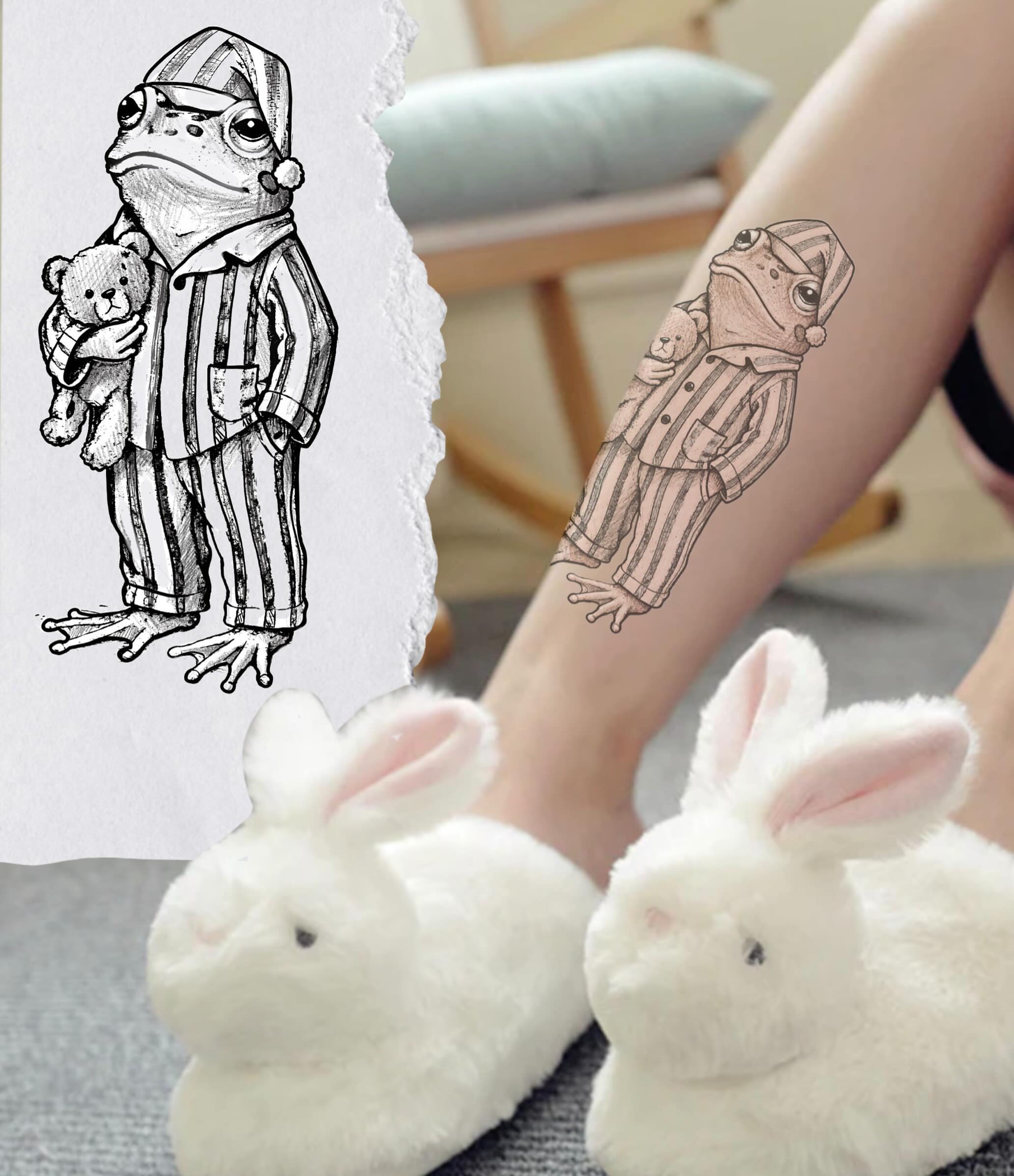 Tattoo by @cherryladyink — illustrative