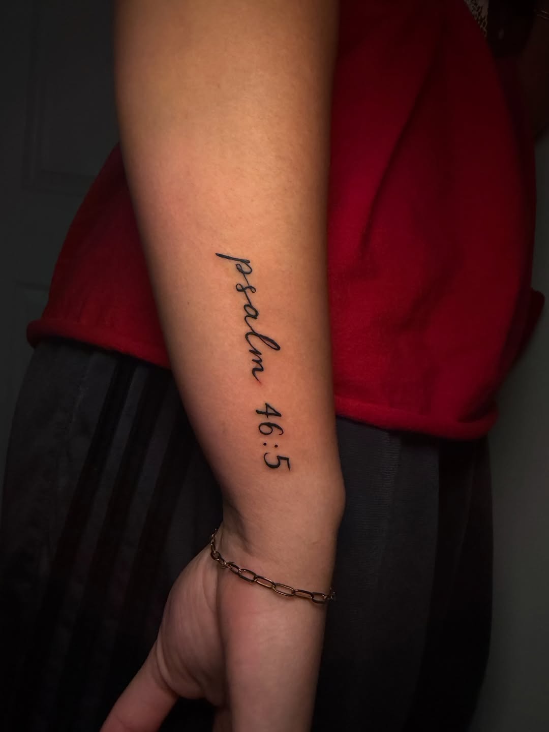 Tattoo by @mollztattooz — lettering_script, fine_line
