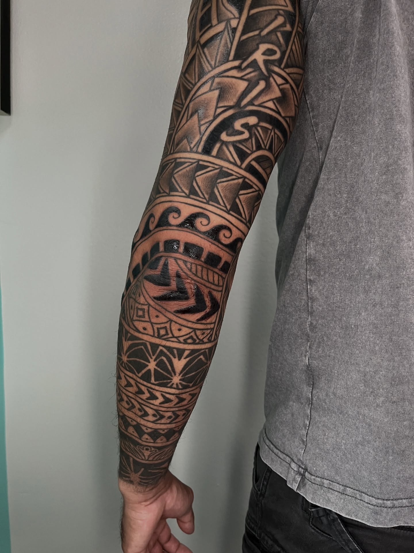 Tattoo by @tattoosbyjordanhunt — tribal, blackwork