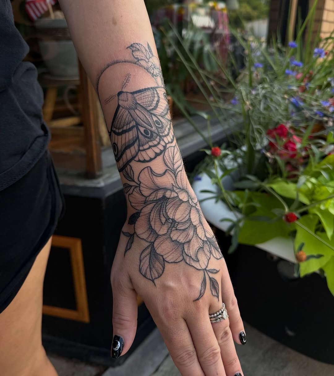 Tattoo by @allisonirvintattoo — fine_line, black_and_grey