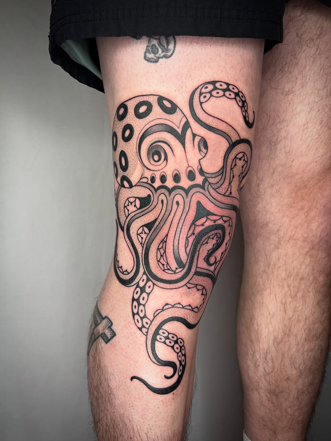 Tattoo by @bacontattoos — blackwork, dotwork