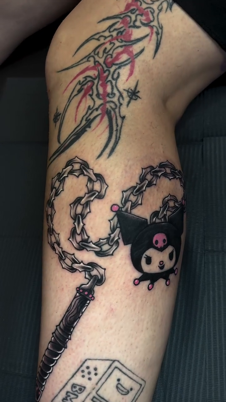 Tattoo by @alanink_ — anime, blackwork