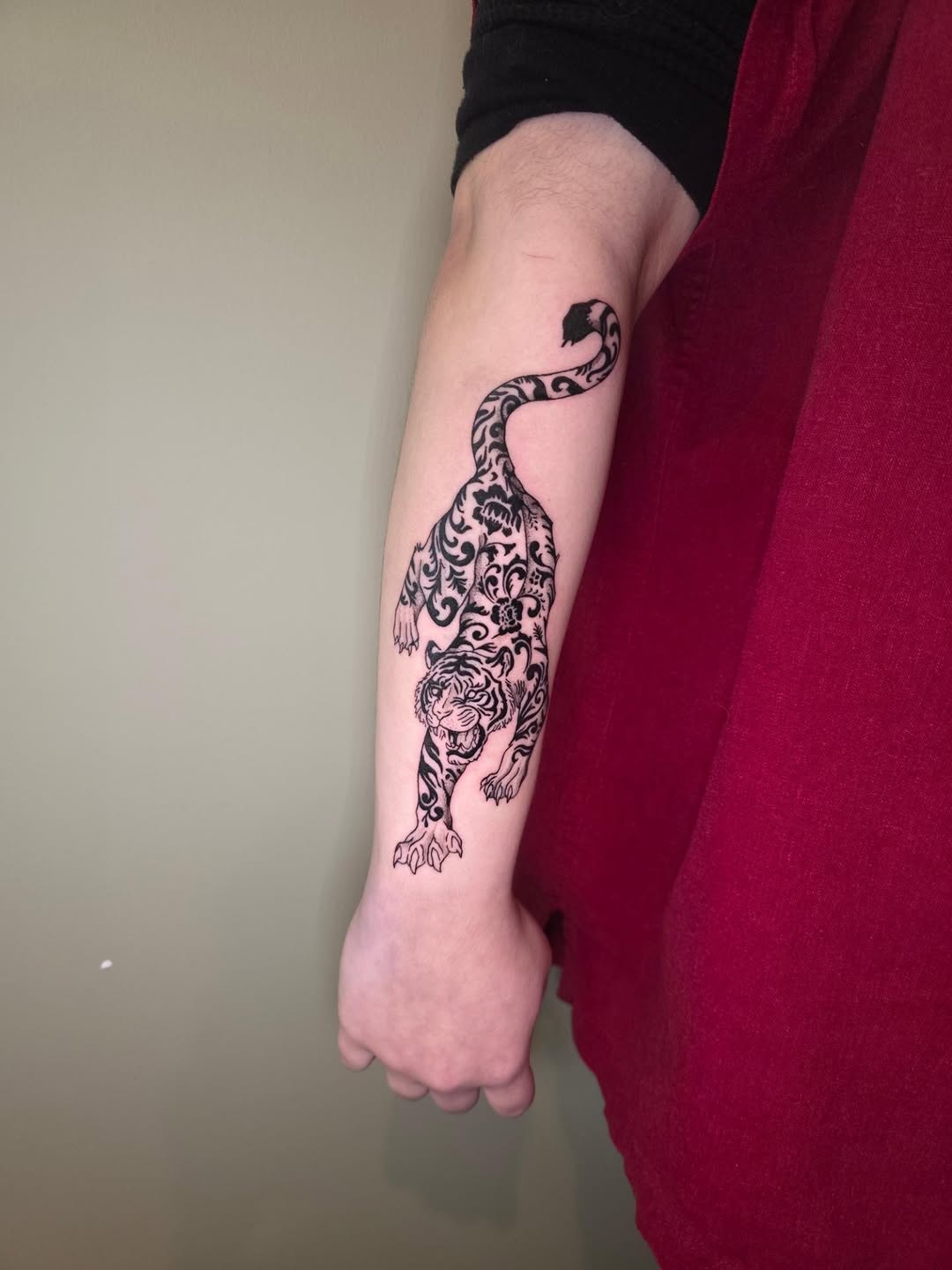 Tattoo by @shades_of_maggie — blackwork, ornamental