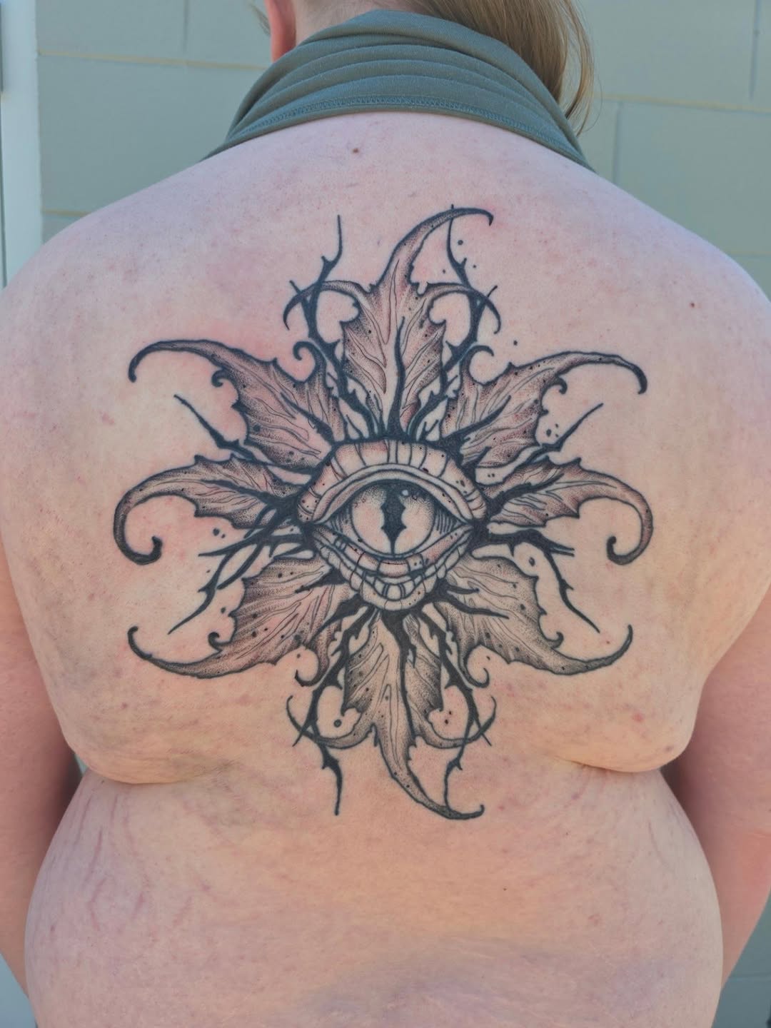 Tattoo by @shades_of_maggie — black_and_grey, dark_realism