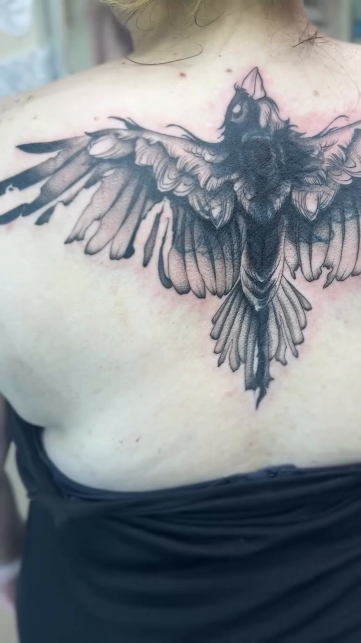 Tattoo by @rebecca.rose.tattoos — black_and_grey, realism