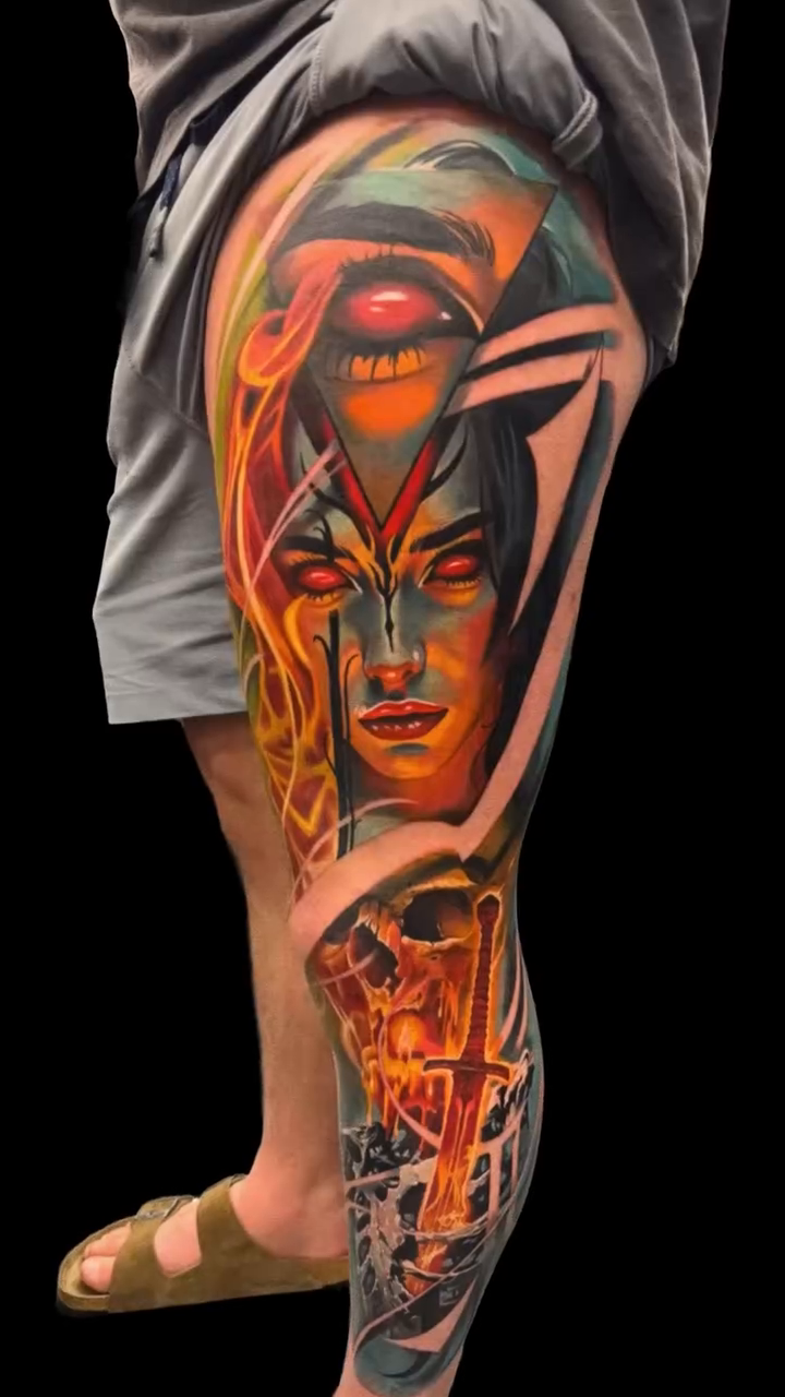 Tattoo by @amberjoytattoo — realism, trash_polka