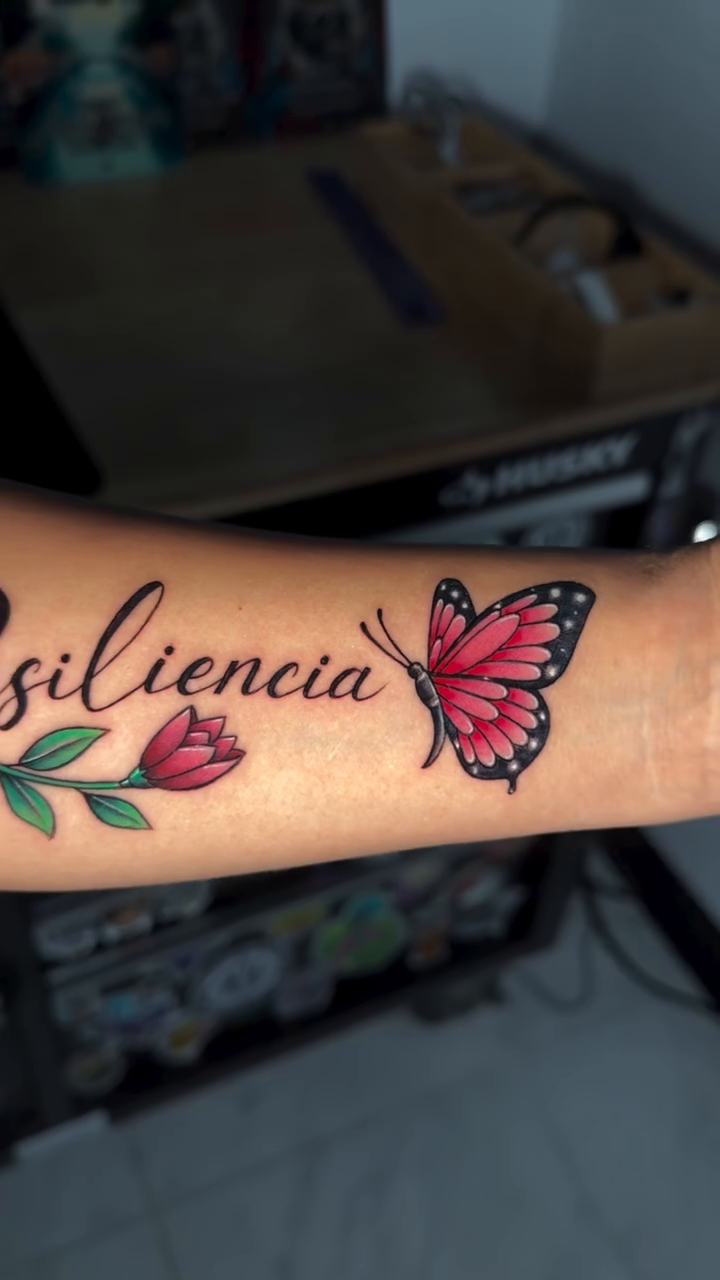 Tattoo by @dannyhtx_tattoos — lettering_script, fine_line