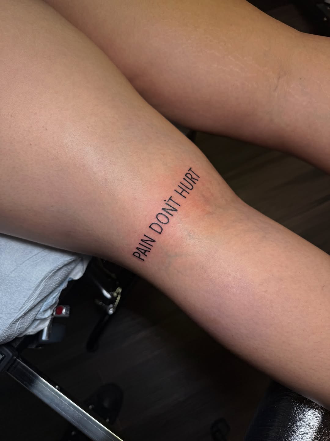 Tattoo by @coreychav.tattoos β lettering_script, fine_line