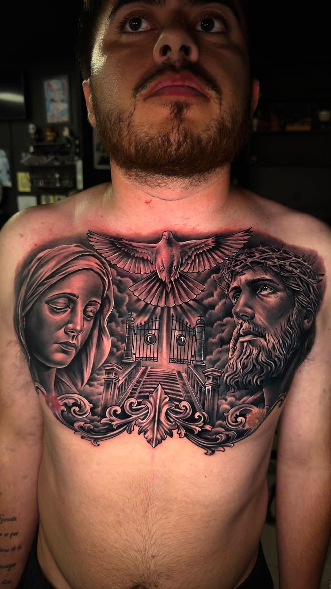 Tattoo by @juanon_tattoos — realism, black_and_grey