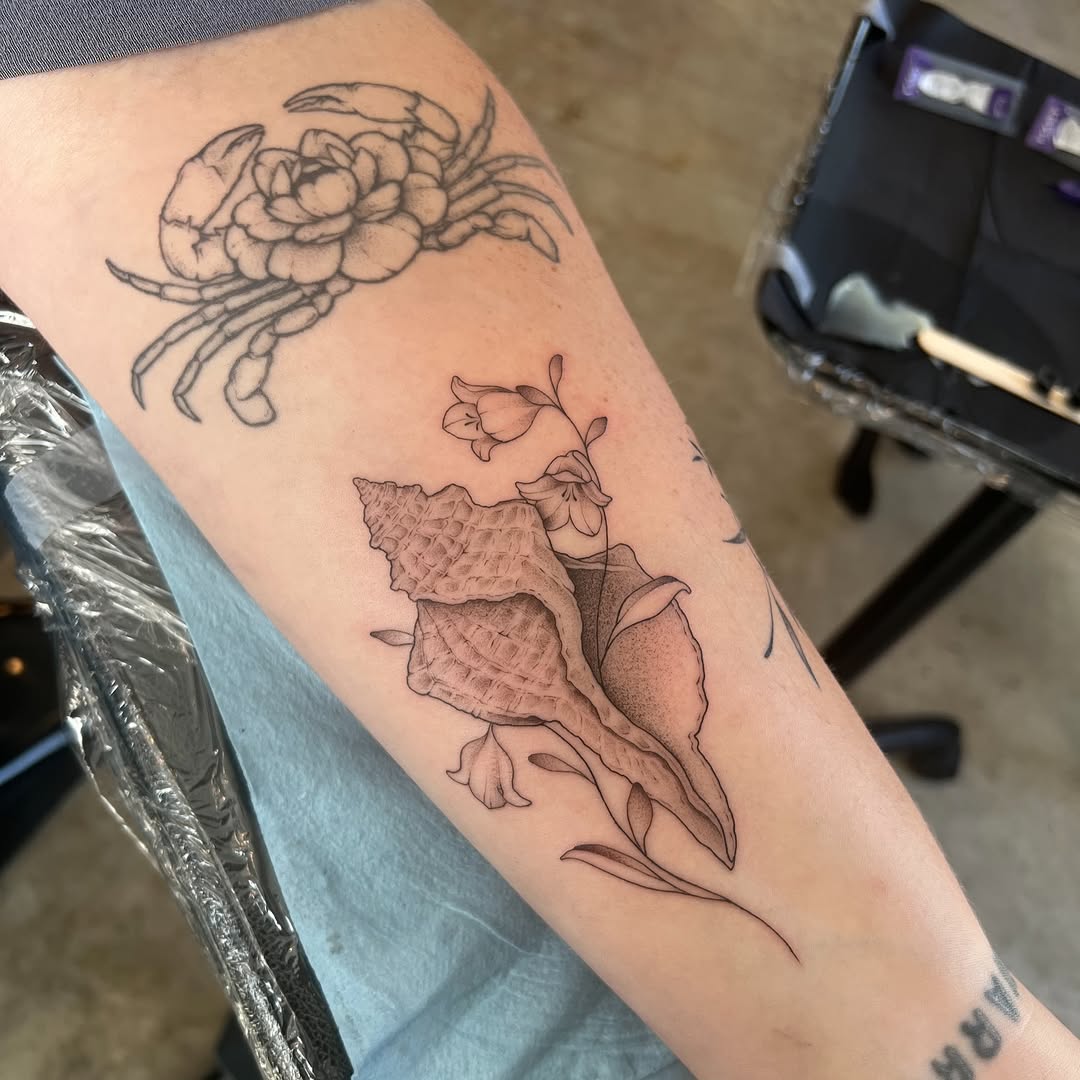Tattoo by @tattooedbydom — fine_line, black_and_grey