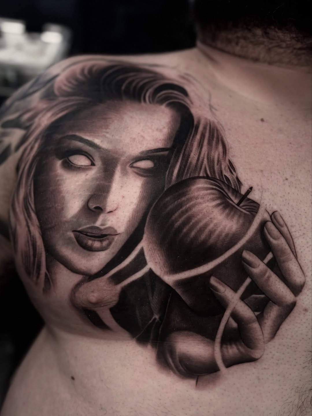 Tattoo by @angel_damiangg — realism, black_and_grey