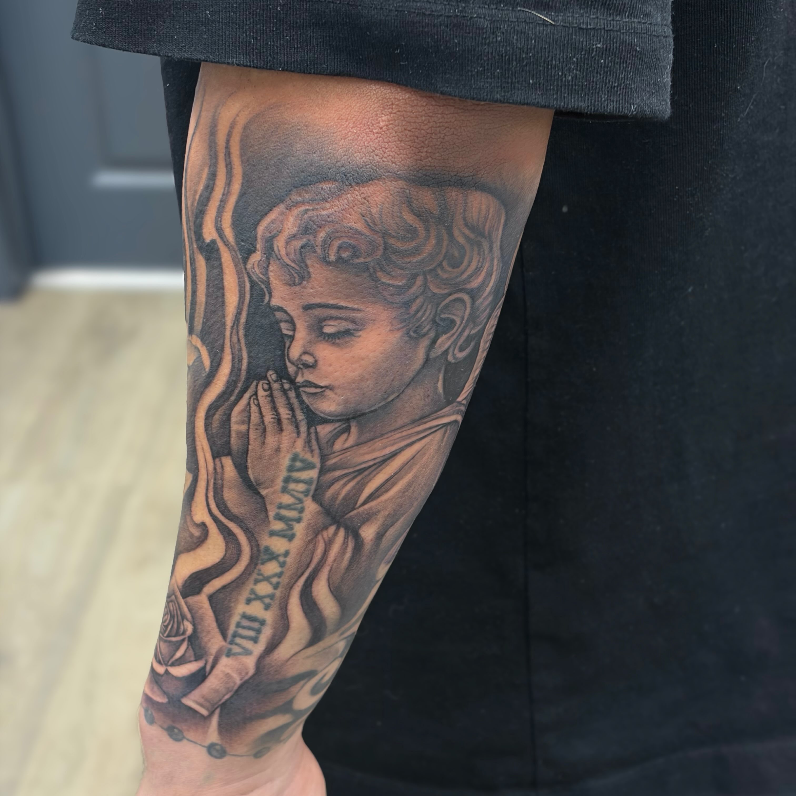 Tattoo by @tattoosbyalexander โ realism, black_and_grey