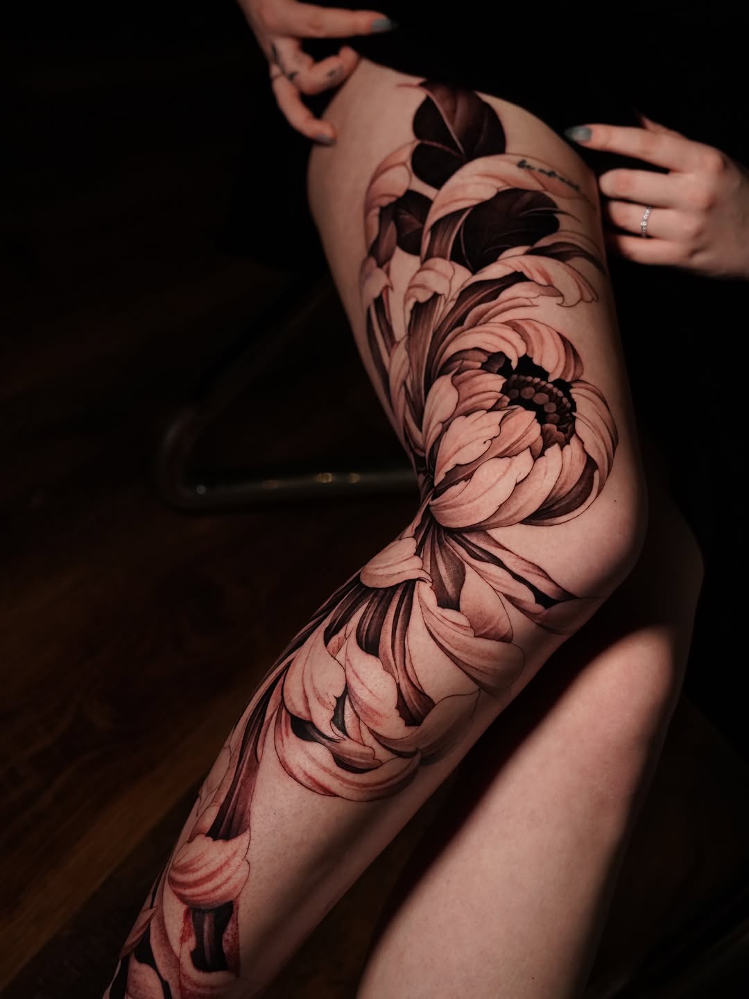Tattoo by @icyyyris — black_and_grey, realism