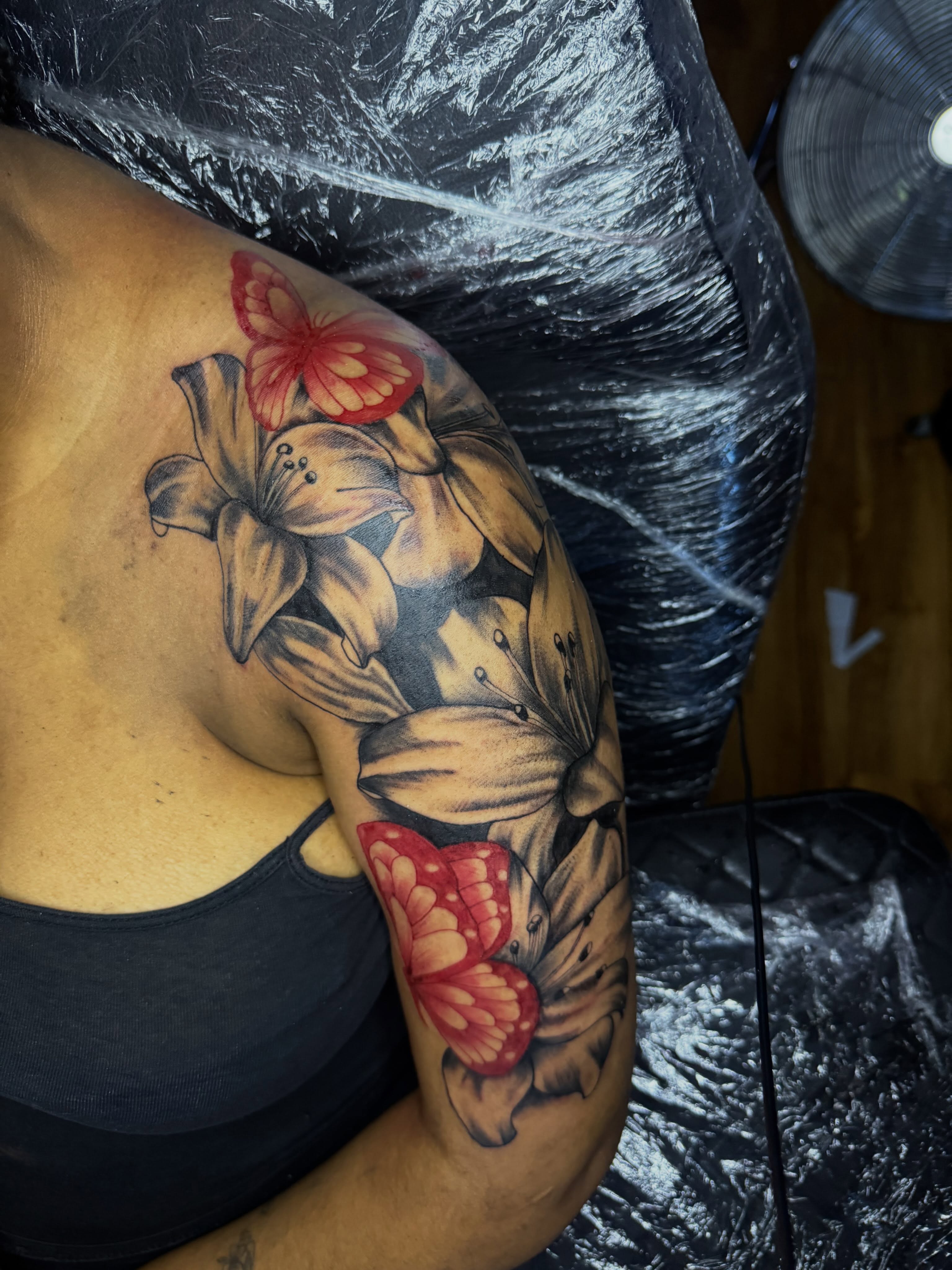 Tattoo by @tcstatts — realism, dotwork