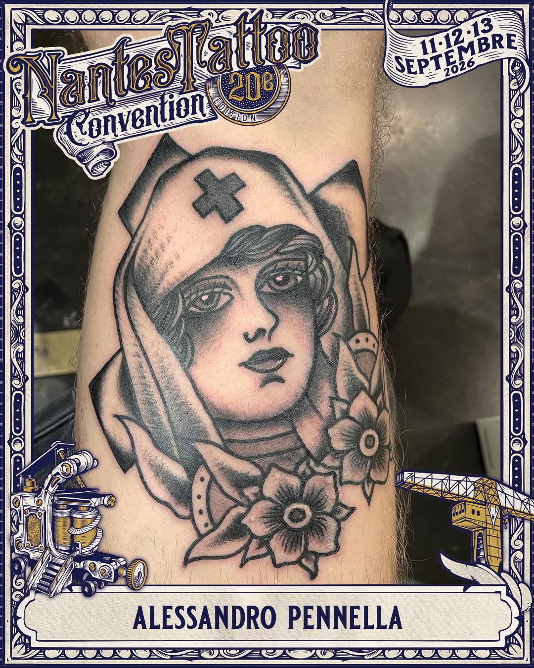 Tattoo by @alessandro_pennella — black_and_grey, chicano