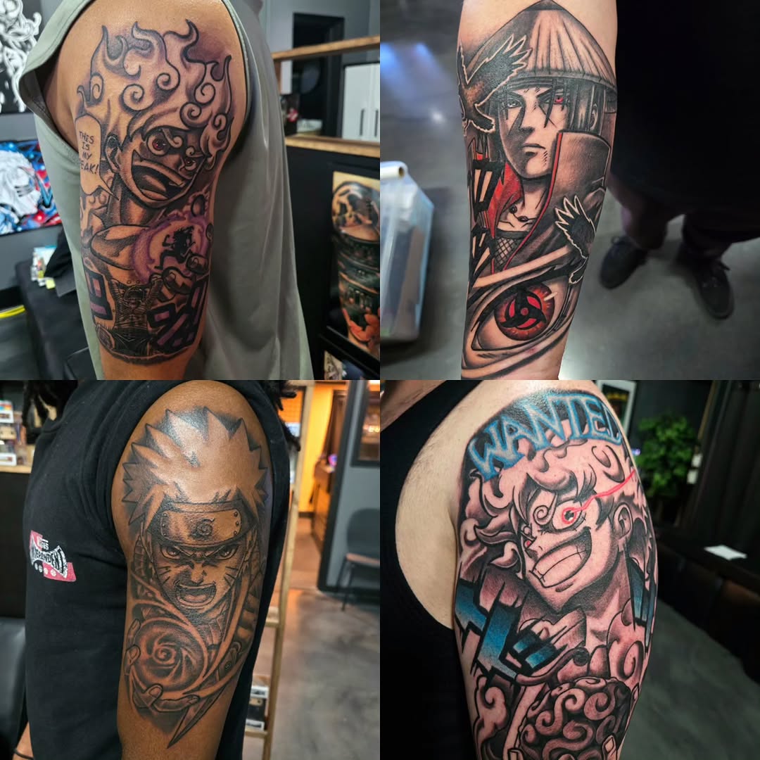 Tattoo by @thatdamcee — anime