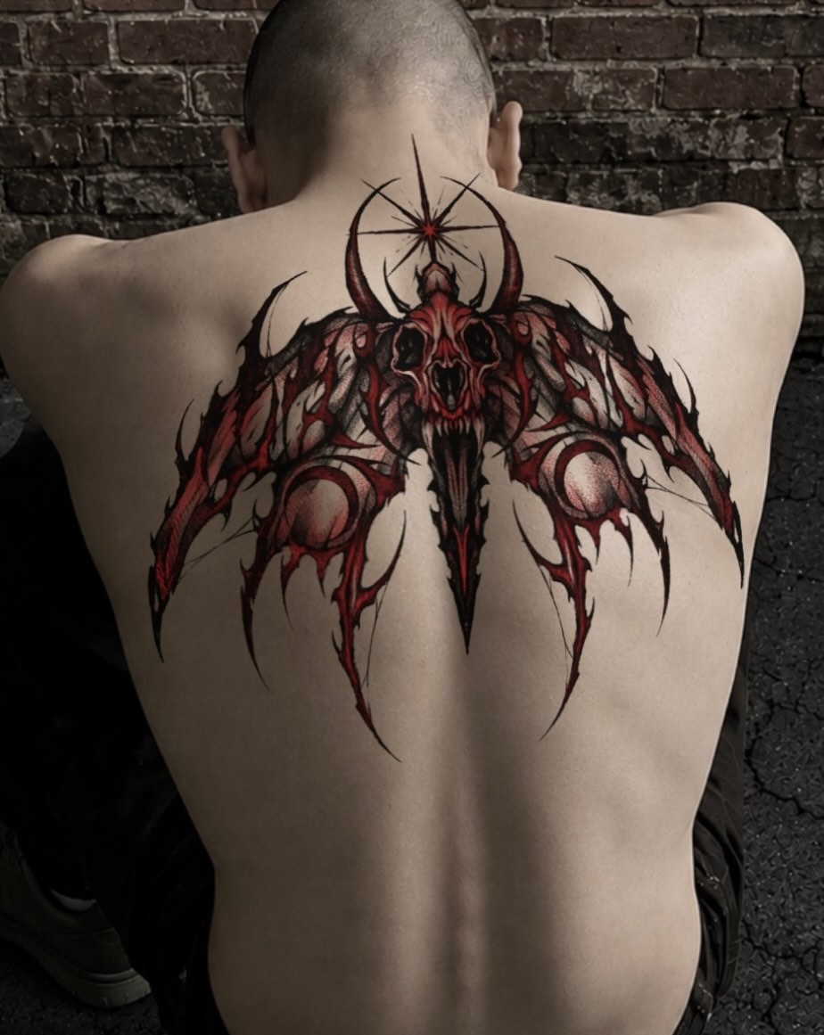 Tattoo by @kim9ang — dark_realism, blackwork