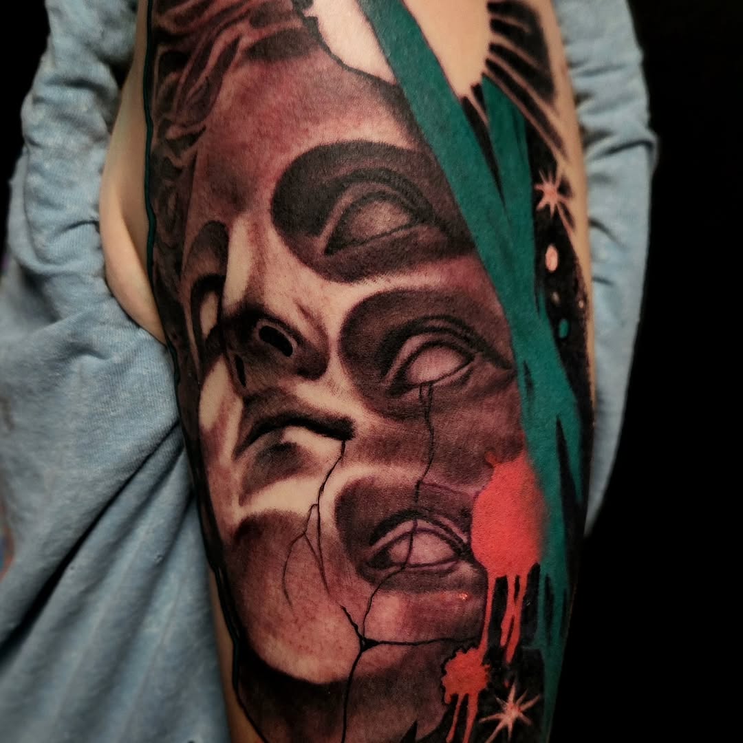 Tattoo by @fridaytattooer — realism, trash_polka