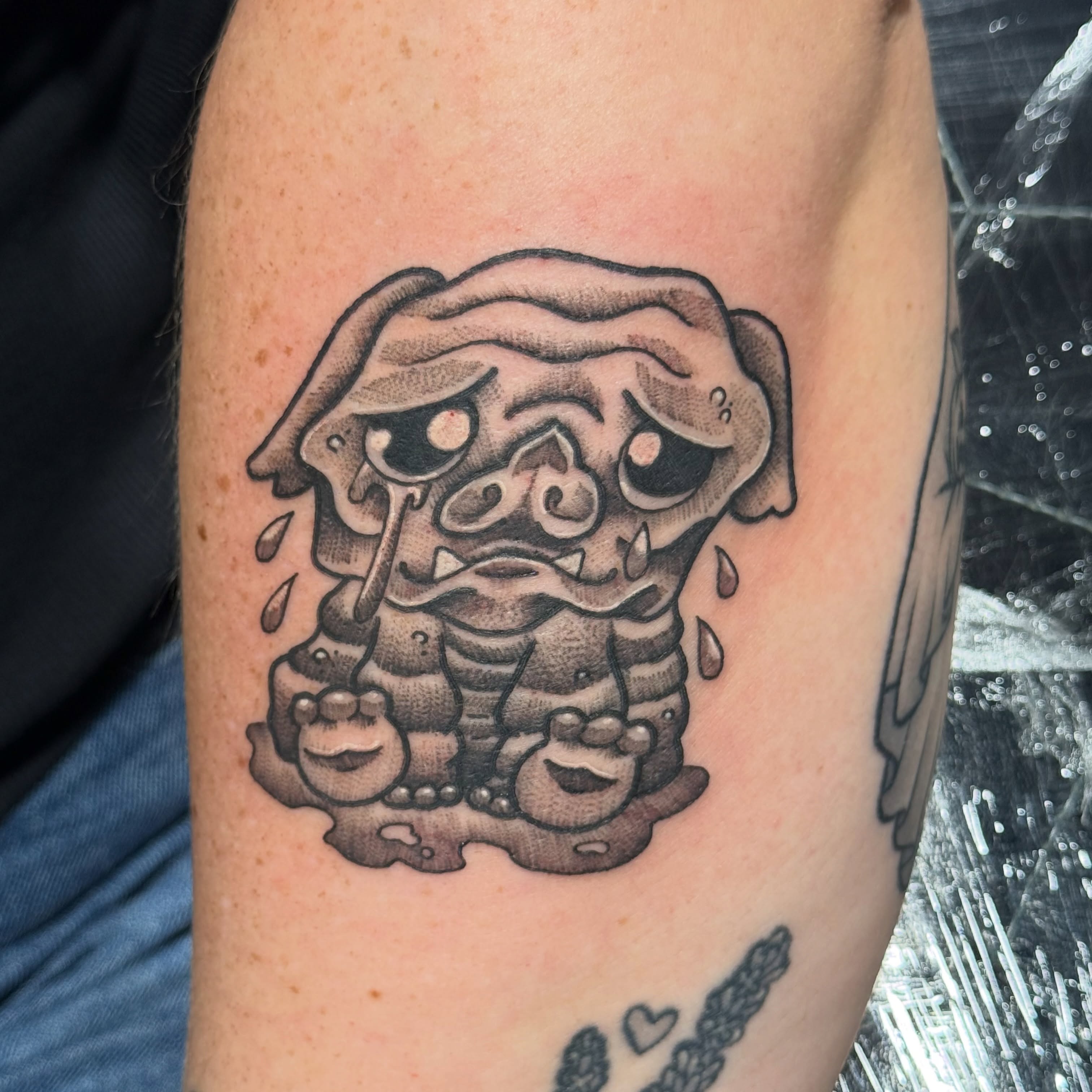 Tattoo by @rprebleart_tattoo — black_and_grey