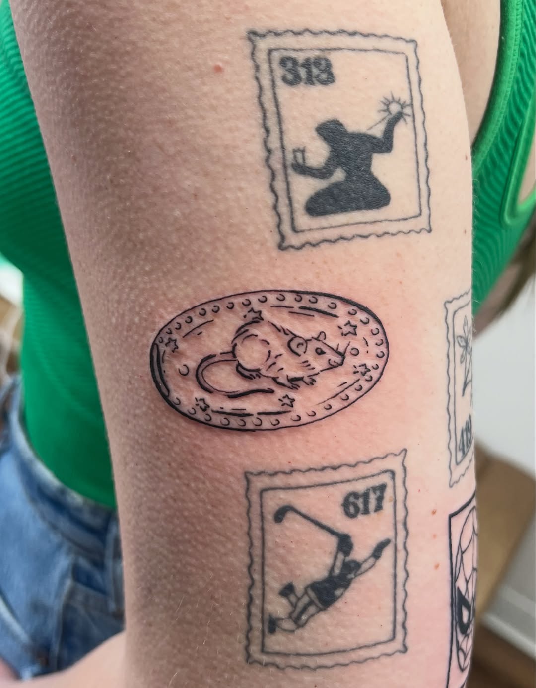 Tattoo by @beastlyflowers — blackwork