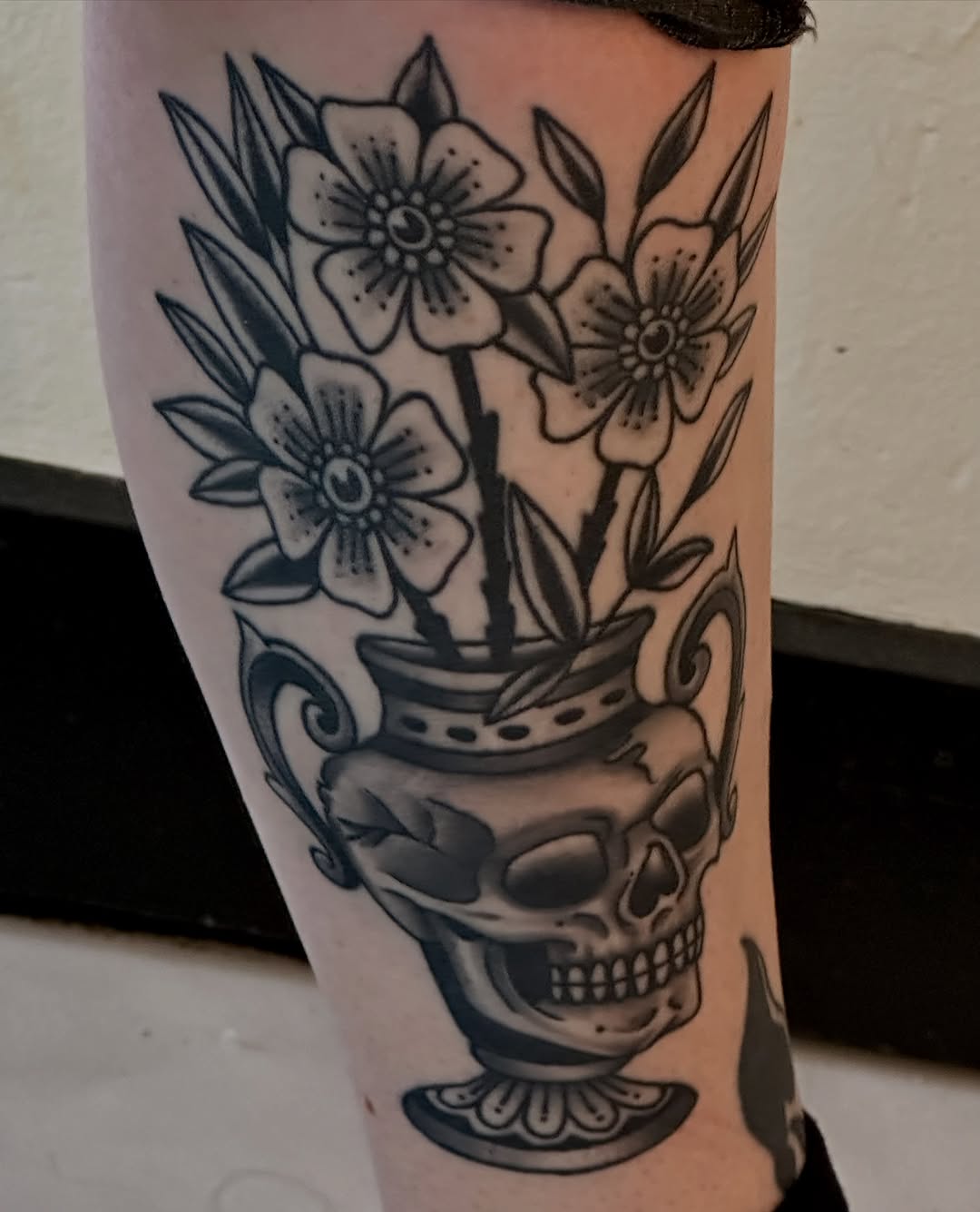 Tattoo by @tattooerdylan — american_traditional, black_and_grey