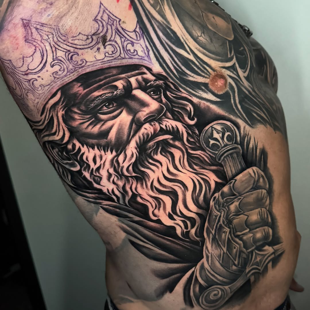 Tattoo by @idrinkink_ — realism, black_and_grey
