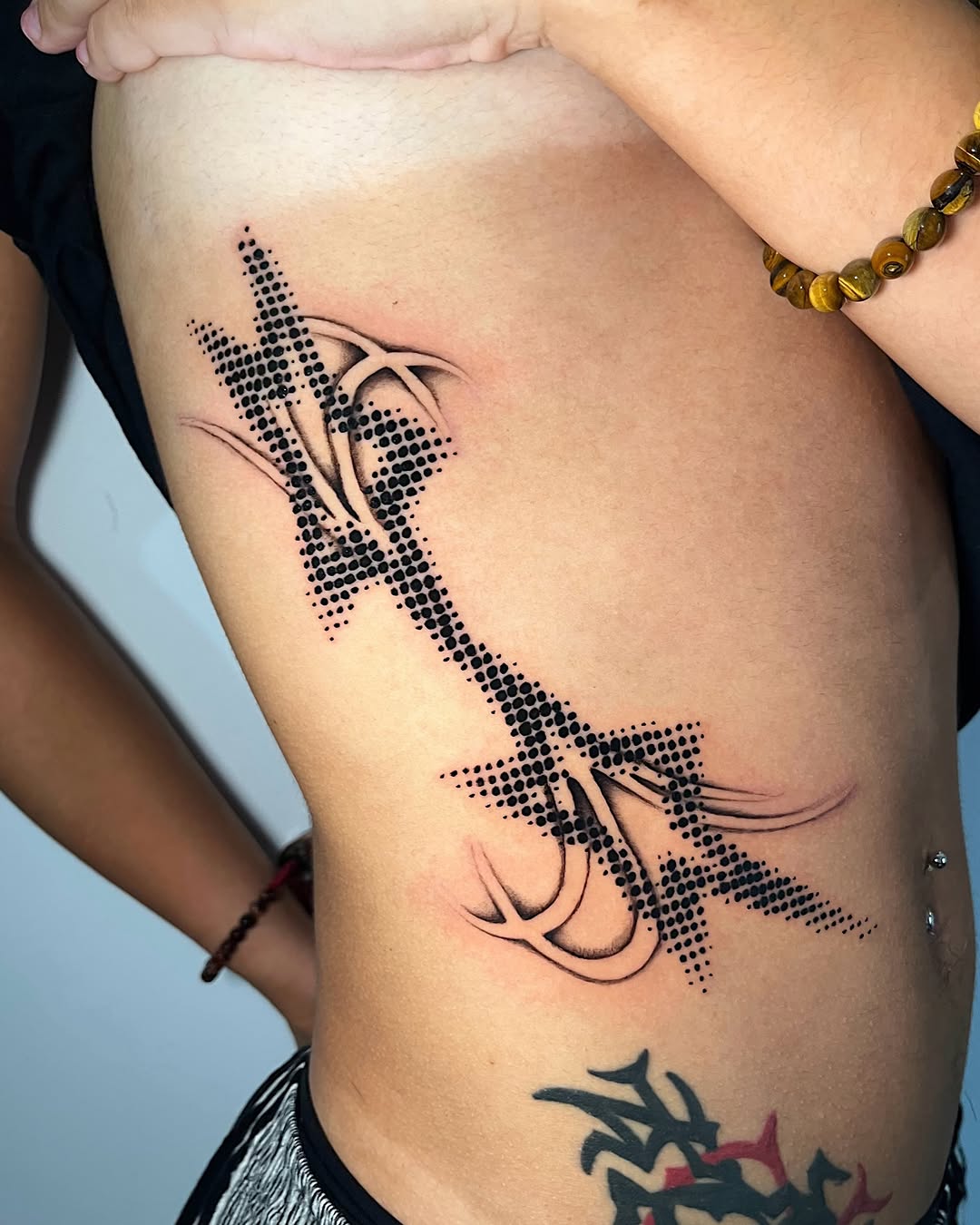 Tattoo by @sugarscab — dotwork, geometric