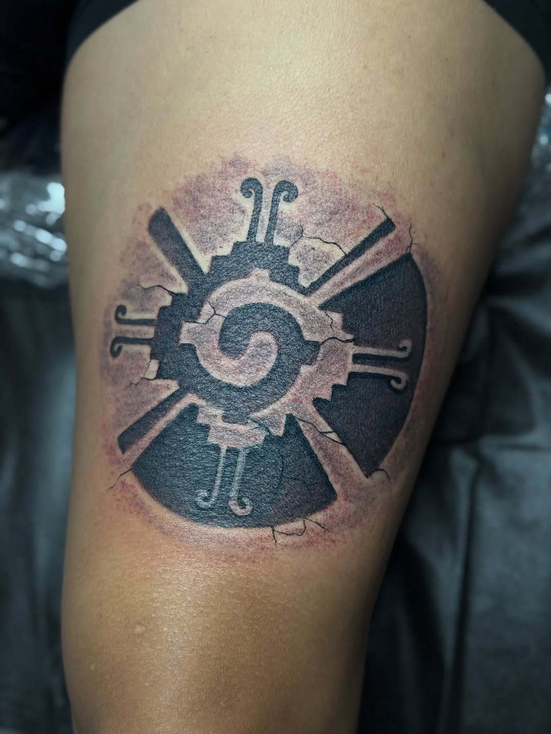 Tattoo by @ibleedink_tattoos — blackwork, geometric