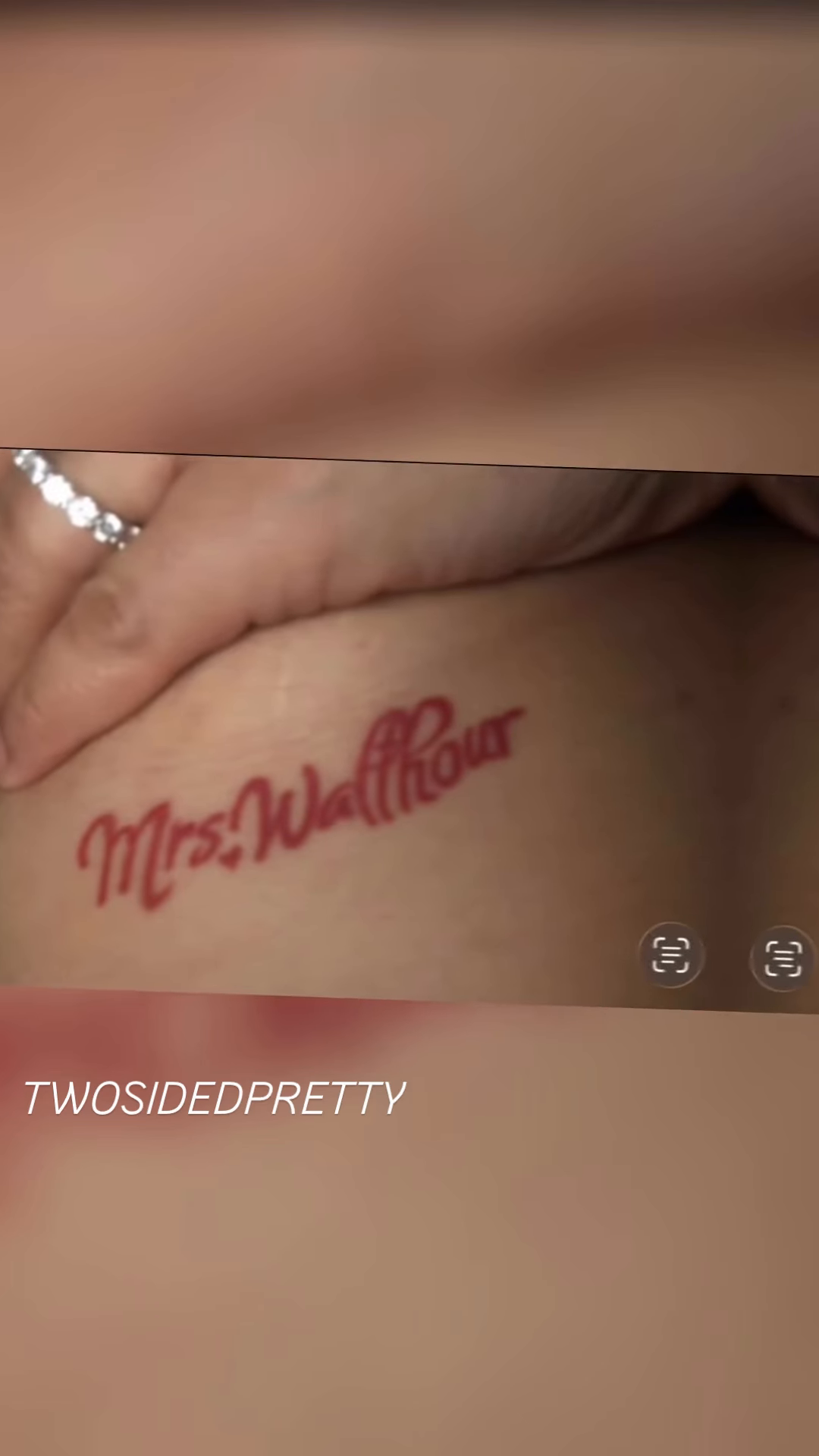 Mrs. Wallhour tattoo on the back by @twosidedpretty