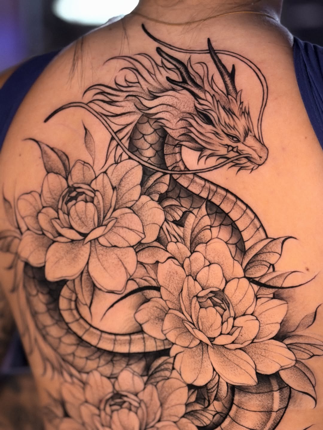 Tattoo by @night_inkaholik β japanese_irezumi, black_and_grey