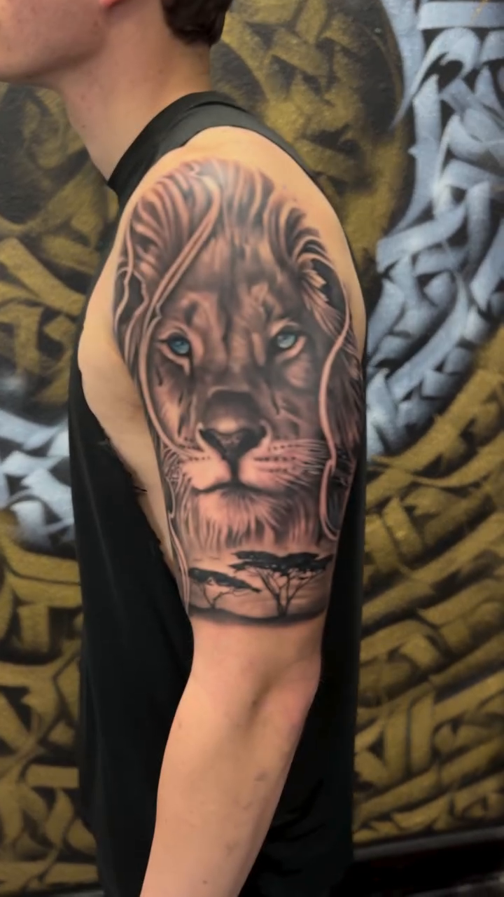 Tattoo by @tattoosbyfern โ realism, black_and_grey