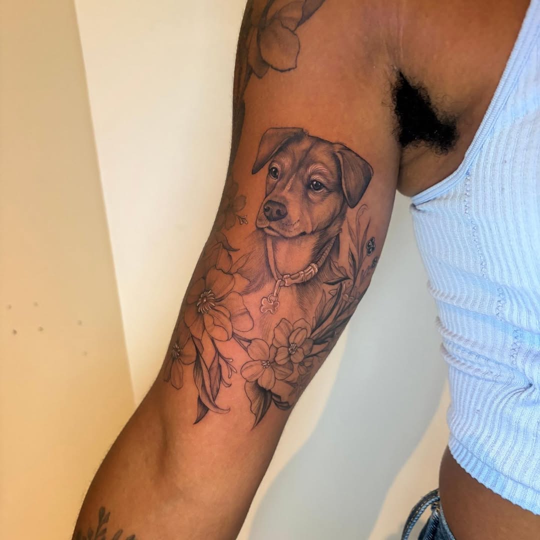 Tattoo by @tattoosbylynx โ realism, black_and_grey