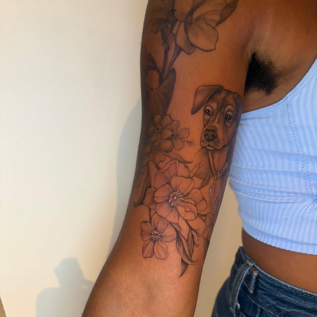 Tattoo by @tattoosbylynx โ realism, black_and_grey