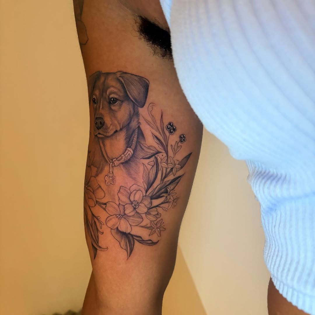 Tattoo by @tattoosbylynx โ realism, black_and_grey