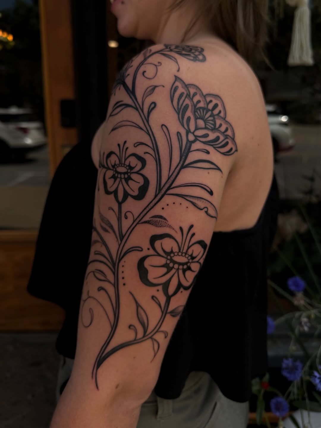Tattoo by @allisonirvintattoo — fine_line, black_and_grey