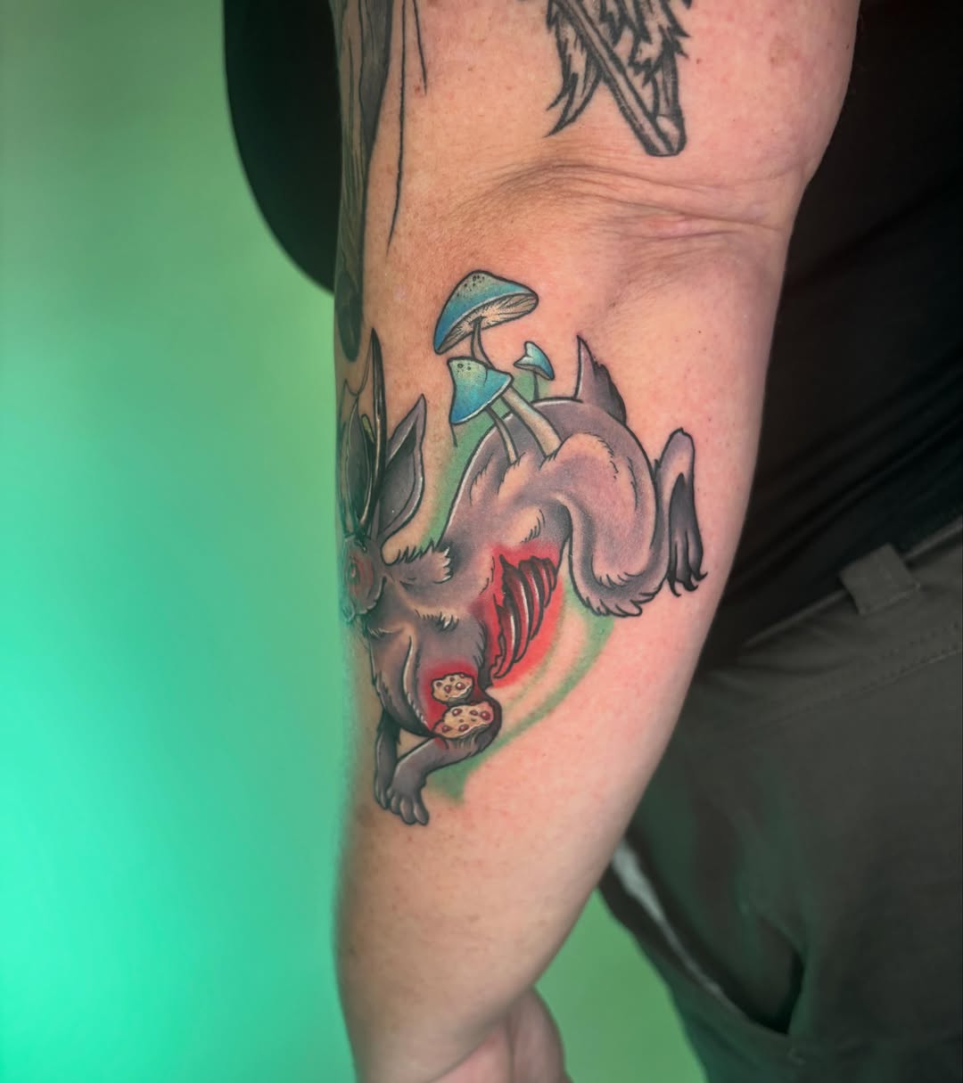 Tattoo by @cmoore04 β dark_realism, new_school