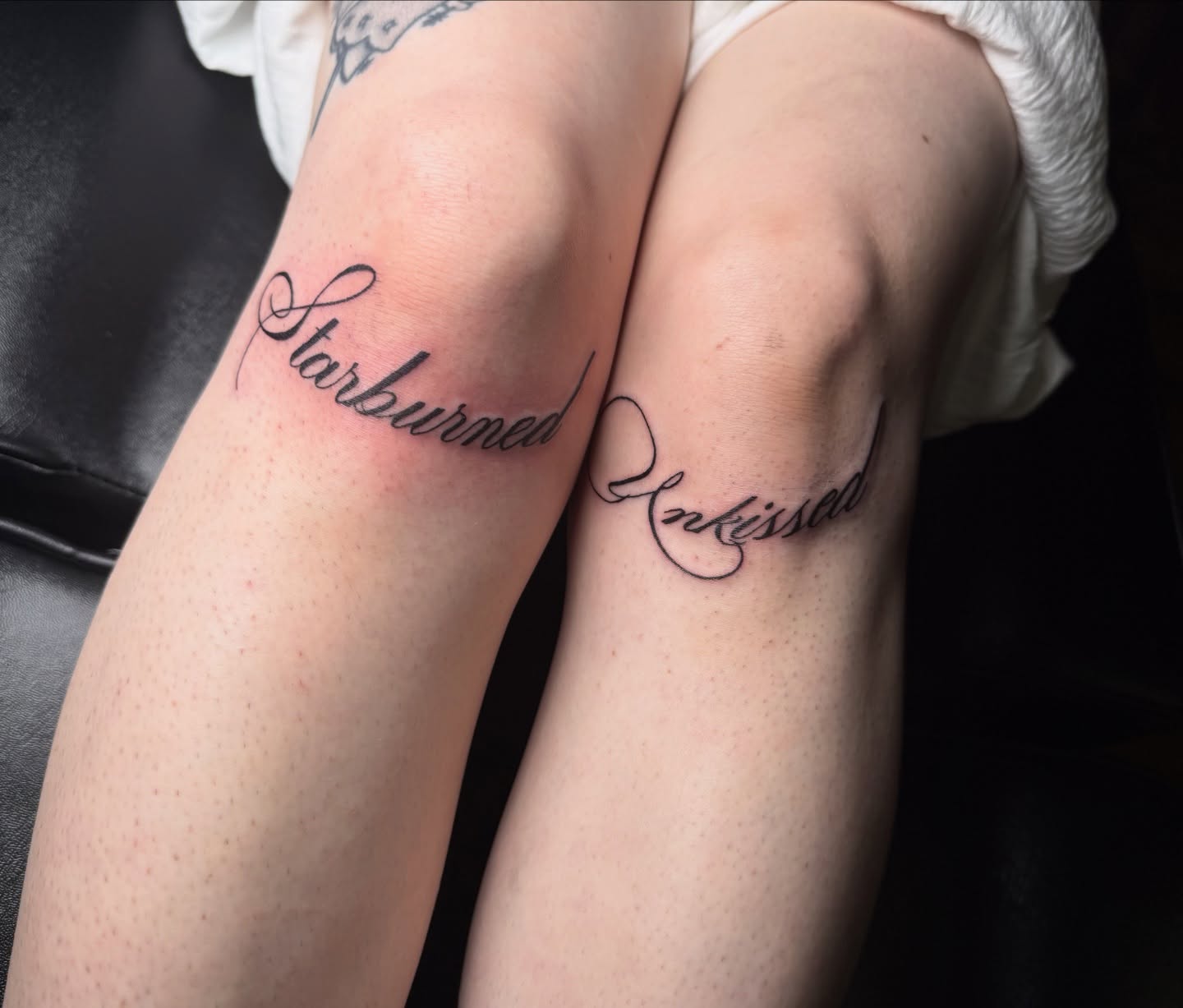 Script lettering lettering script tattoo on the forearm by 🌸Blossom🌸