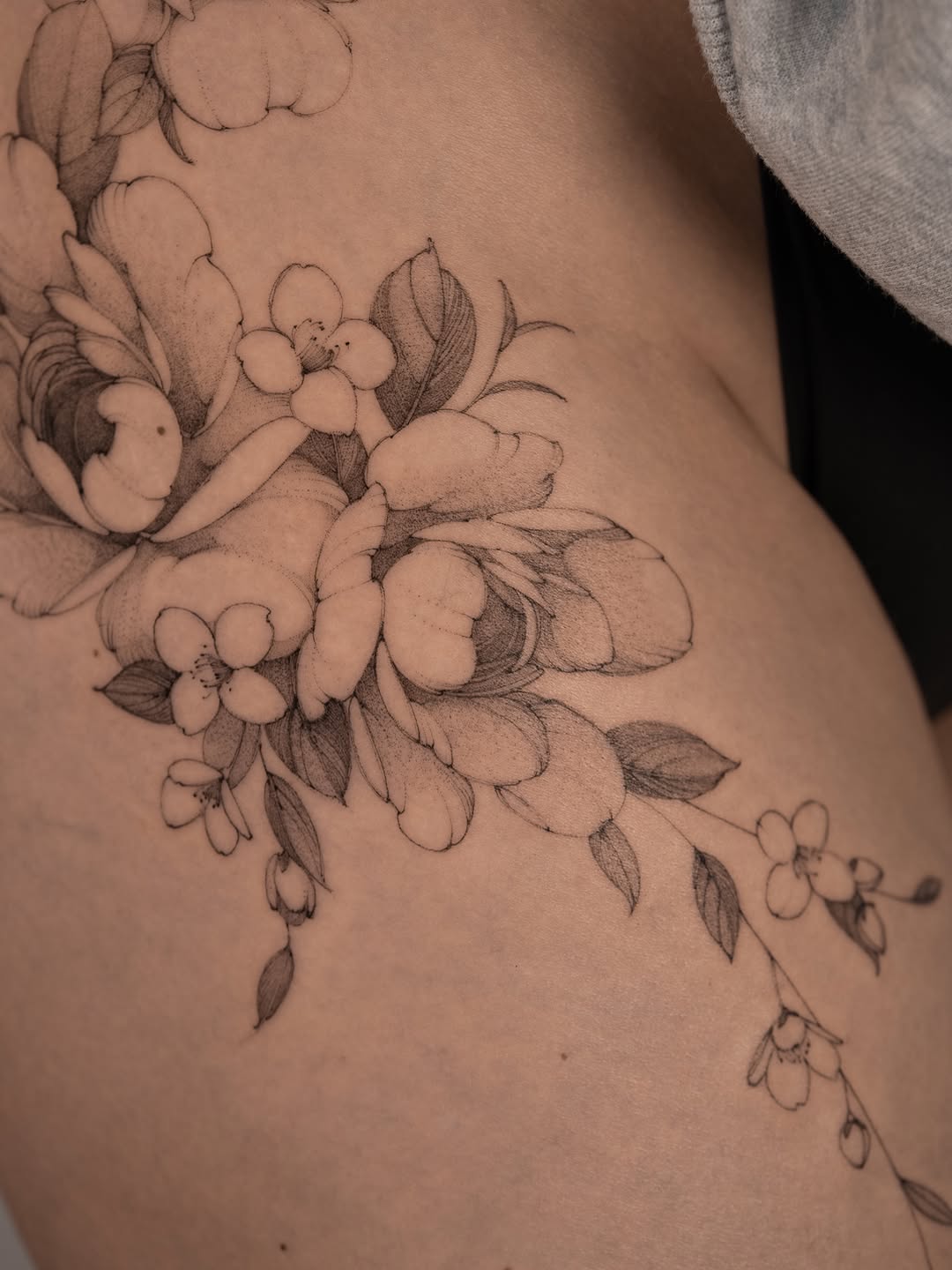 Tattoo by @shekhme — fine_line, black_and_grey