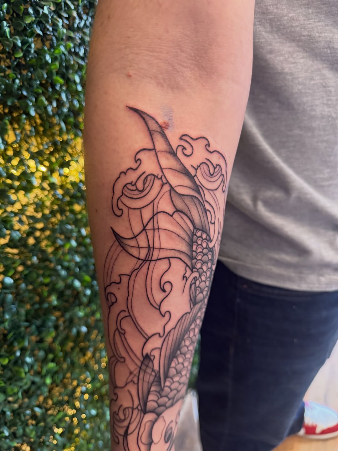 Tattoo by @larry._.tattoos — japanese_irezumi, black_and_grey