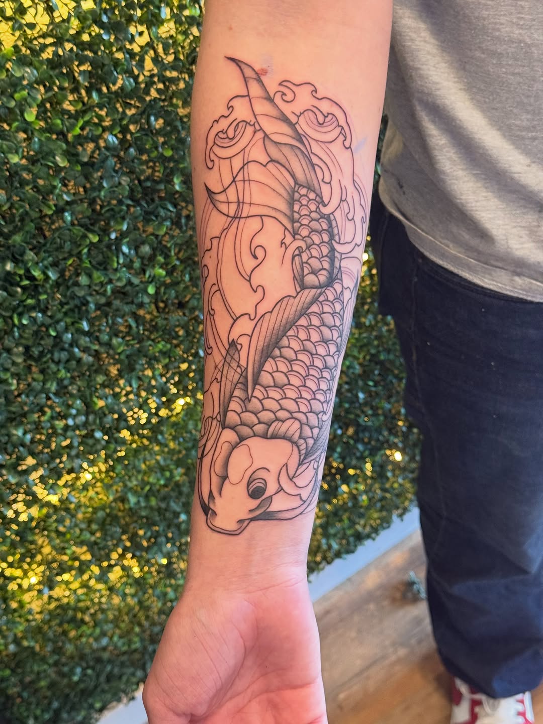 Tattoo by @larry._.tattoos — japanese_irezumi, black_and_grey