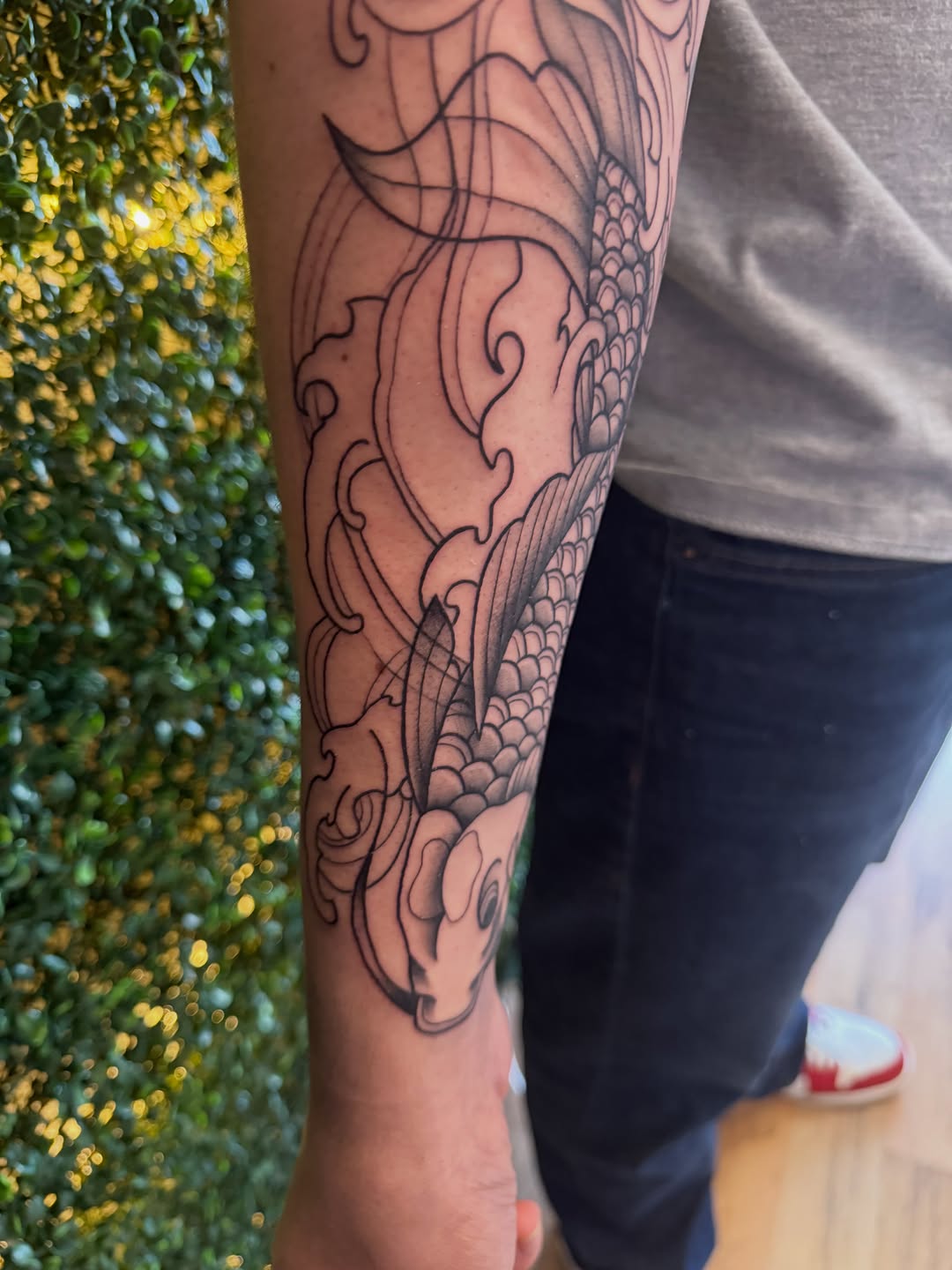 Tattoo by @larry._.tattoos — japanese_irezumi, black_and_grey