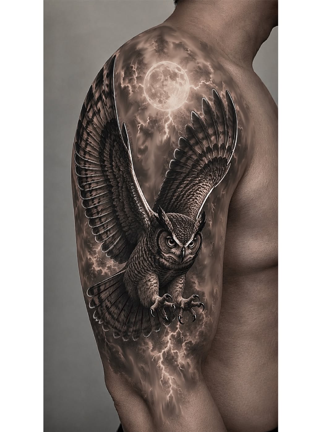 Tattoo by @calvintattoo — realism, black_and_grey