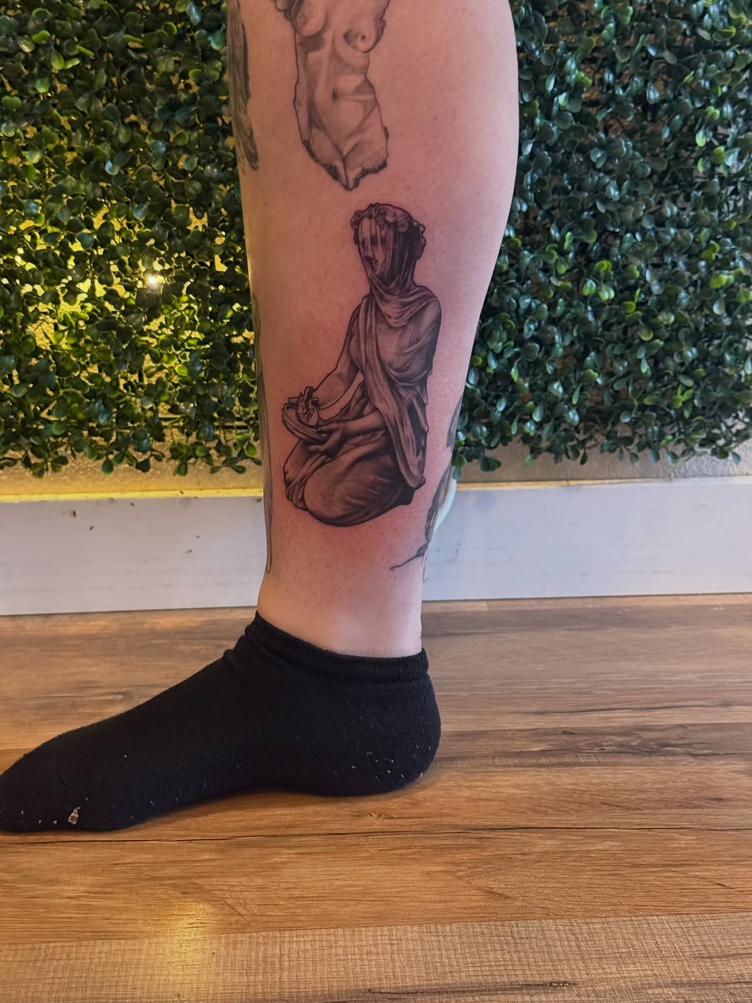 Tattoo by @larry._.tattoos — black_and_grey, realism