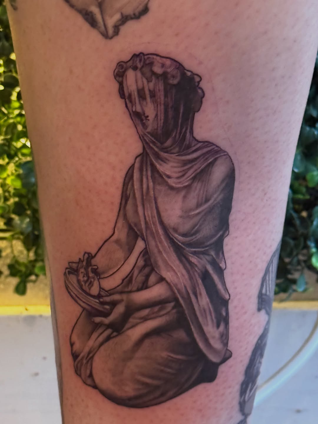 Tattoo by @larry._.tattoos — black_and_grey, realism