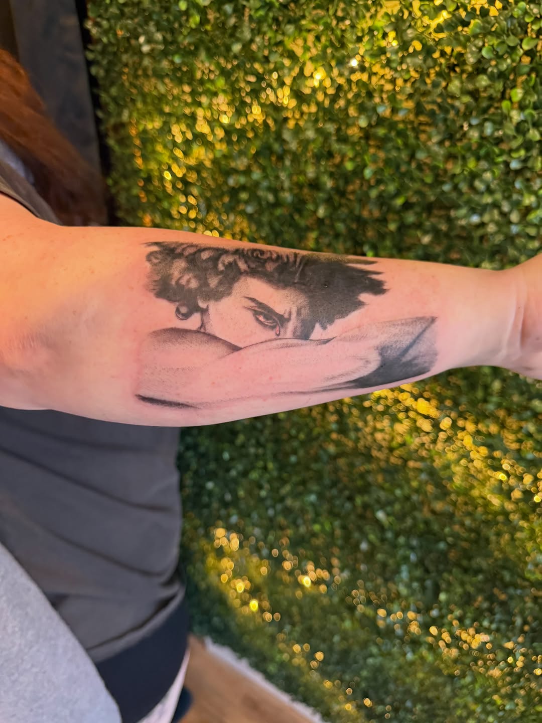 Tattoo by @larry._.tattoos — black_and_grey, realism